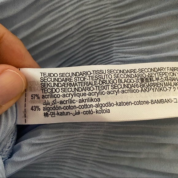 ZARA Pleated Crocheted Dress S NWT - Picture 8 of 10